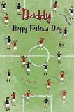 Father's Day greeting card featuring a football design from Carte Blanche, with a cheerful and festive appearance.