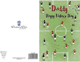 Father's Day greeting card featuring a daddy football design by Carte Blanche, with cheerful artwork and festive message.