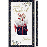 Handmade Me To You Bear husband Christmas card by Carte Blanche featuring a cute bear illustration and festive design.