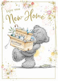 Cute Me to You Bear Tatty Teddy New Home greeting card with adorable bear illustration by Carte Blanche.