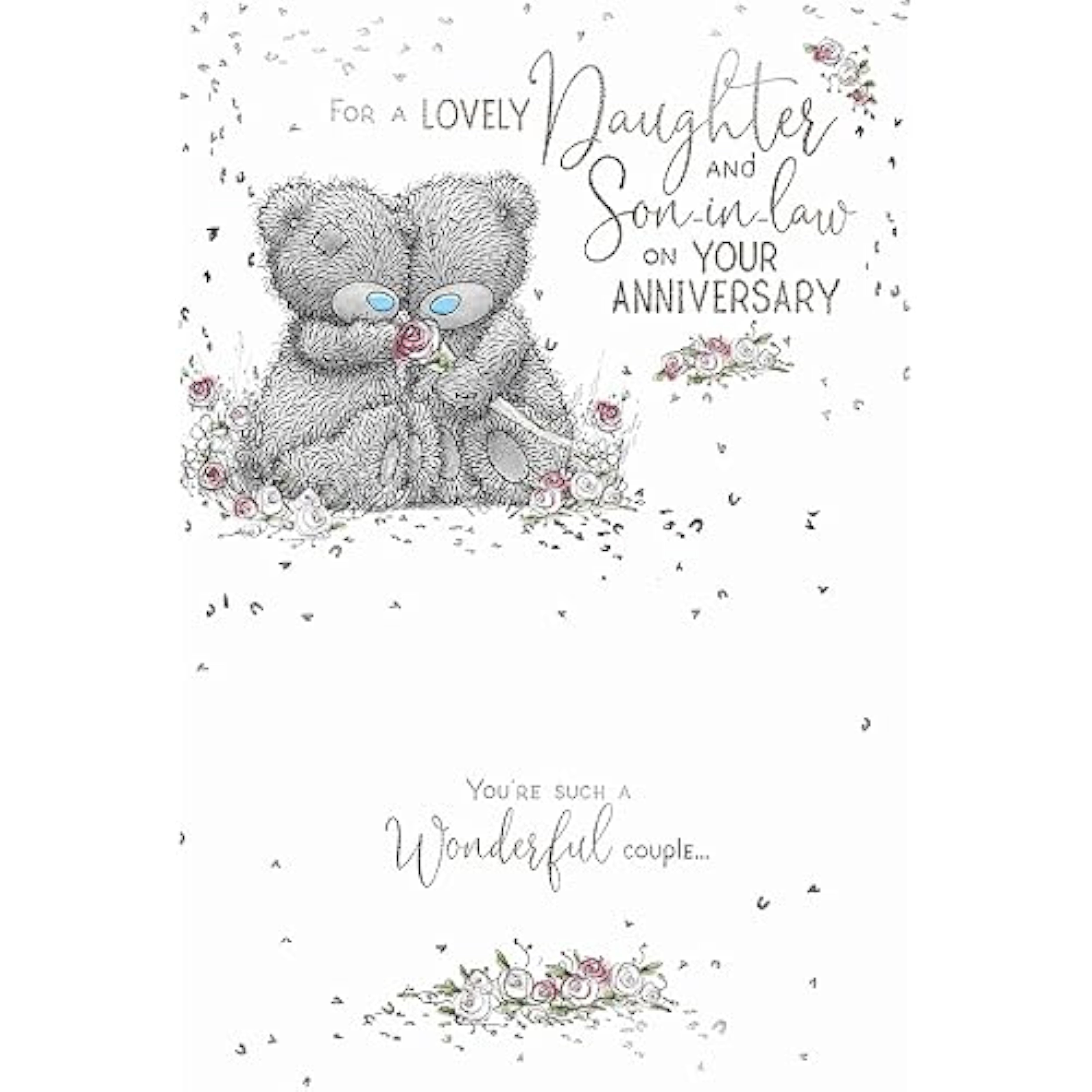 Carte Blanche Me To You anniversary greeting card for daughter and son-in-law featuring a charming design and heartfelt message.