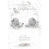 Carte Blanche Me To You Son Daughter-in-Law Anniversary Card with adorable teddy bear design and heartfelt message.