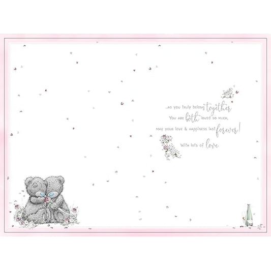 Carte Blanche Me To You Son Daughter In Law Anniversary Card featuring a heartfelt greeting card with a cute bear design.