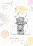 Tatty Teddy Special Day birthday greeting card by Carte Blanche with cute teddy bear illustration and festive design.