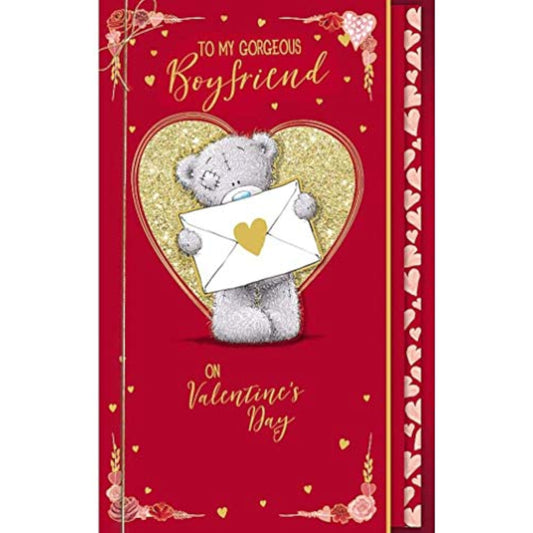 Valentine's Day greeting card by Carte Blanche with "To My Perfect Fiancé" message, featuring romantic floral design.