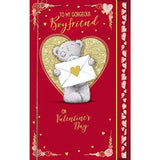 Valentine's Day greeting card by Carte Blanche with "To My Perfect Fiancé" message, featuring romantic floral design.