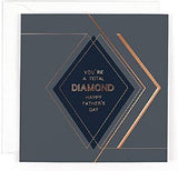 You're a Total Diamond Happy Father's Day greeting card by Carte Blanche featuring a colorful, celebratory design.