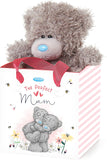 Soft plush Mum Bear toy in a bag from Carte Blanche, perfect for gifting or cuddling.