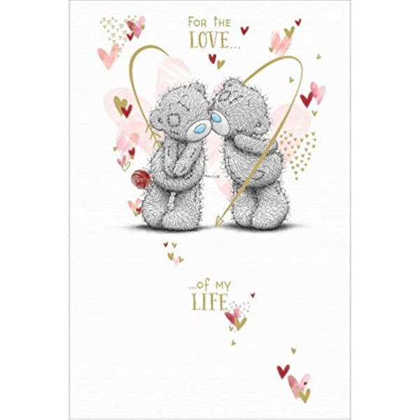 Carte Blanche Valentine Love Of My Life Bears Plush Toy featuring two bears kissing in a romantic display.