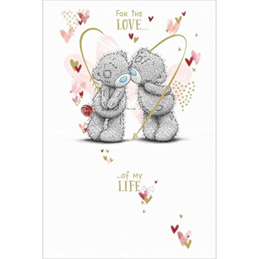 Carte Blanche Valentine Love Of My Life Bears Plush Toy featuring two bears kissing in a romantic display.