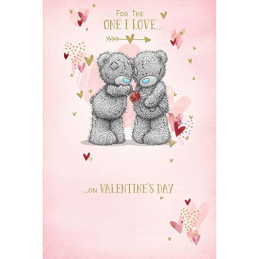 Carte Blanche Valentine One I Love Bears with Rose plush toy featuring adorable bear characters holding a rose.