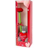 Carte Blanche S4 smartphone with rose and gift box, showcasing a sleek mobile device in elegant packaging.