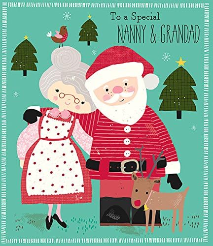 Nanny and Grandad Christmas Card