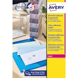 Avery Self Adhesive Clear Address Mailing Labels