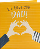 Heart Shape Father's Day Card For Dad From Both Of Us