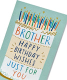 Contemporary Design Brother Birthday Card