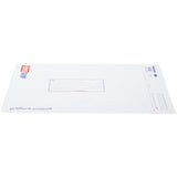 Large County polythene mail bag, 32x44cm, pack of 25, durable packaging supplies for secure postal shipping.