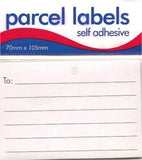 Self-adhesive shipping labels from County stationery pack of 12 for easy parcel labeling and mailing.