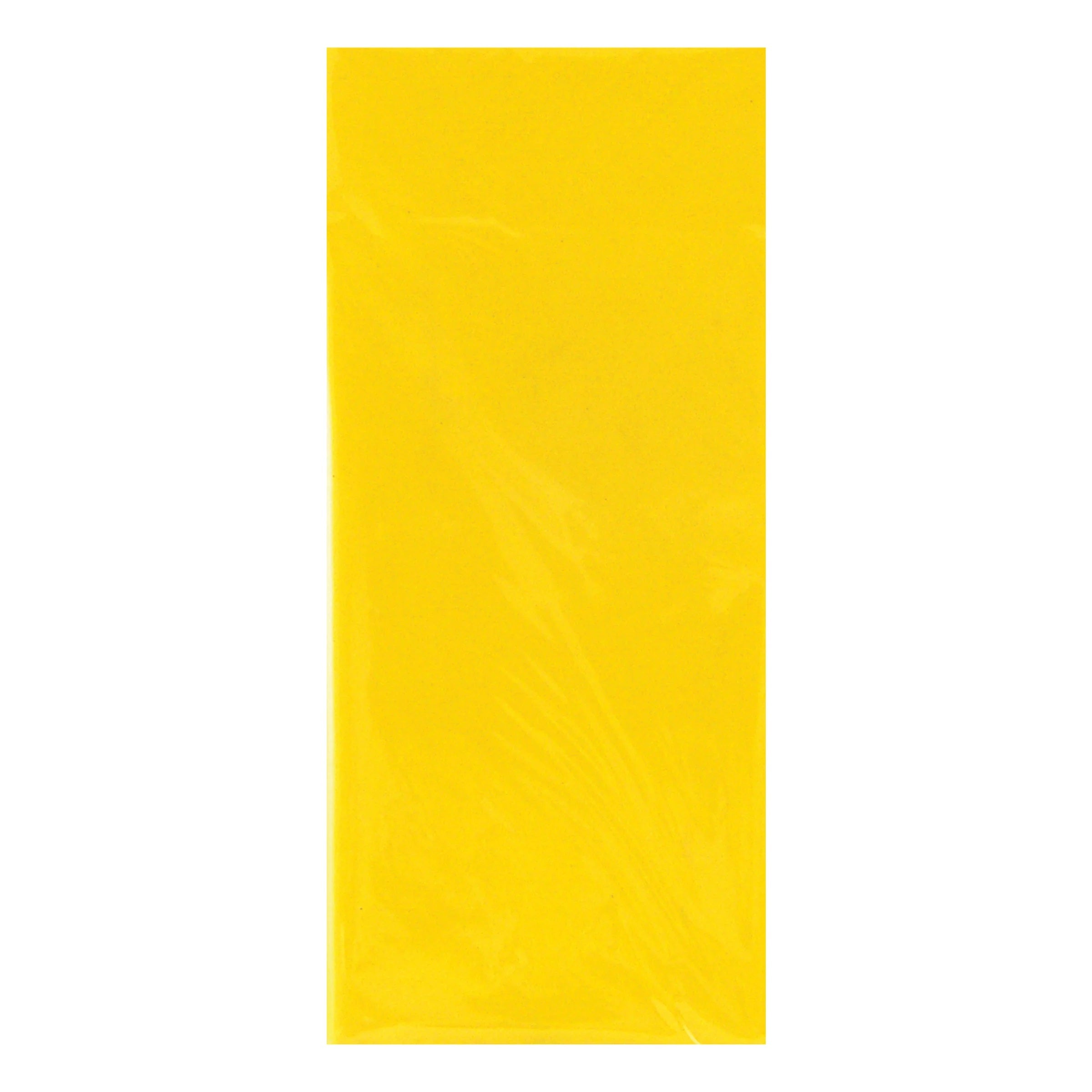 Bright yellow tissue paper from County, 5 sheets, perfect for gift wrapping and craft projects.