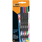 Bic Intensity Fine Point 0.4 mm Assorted Colours Classic 4 Multicoloured