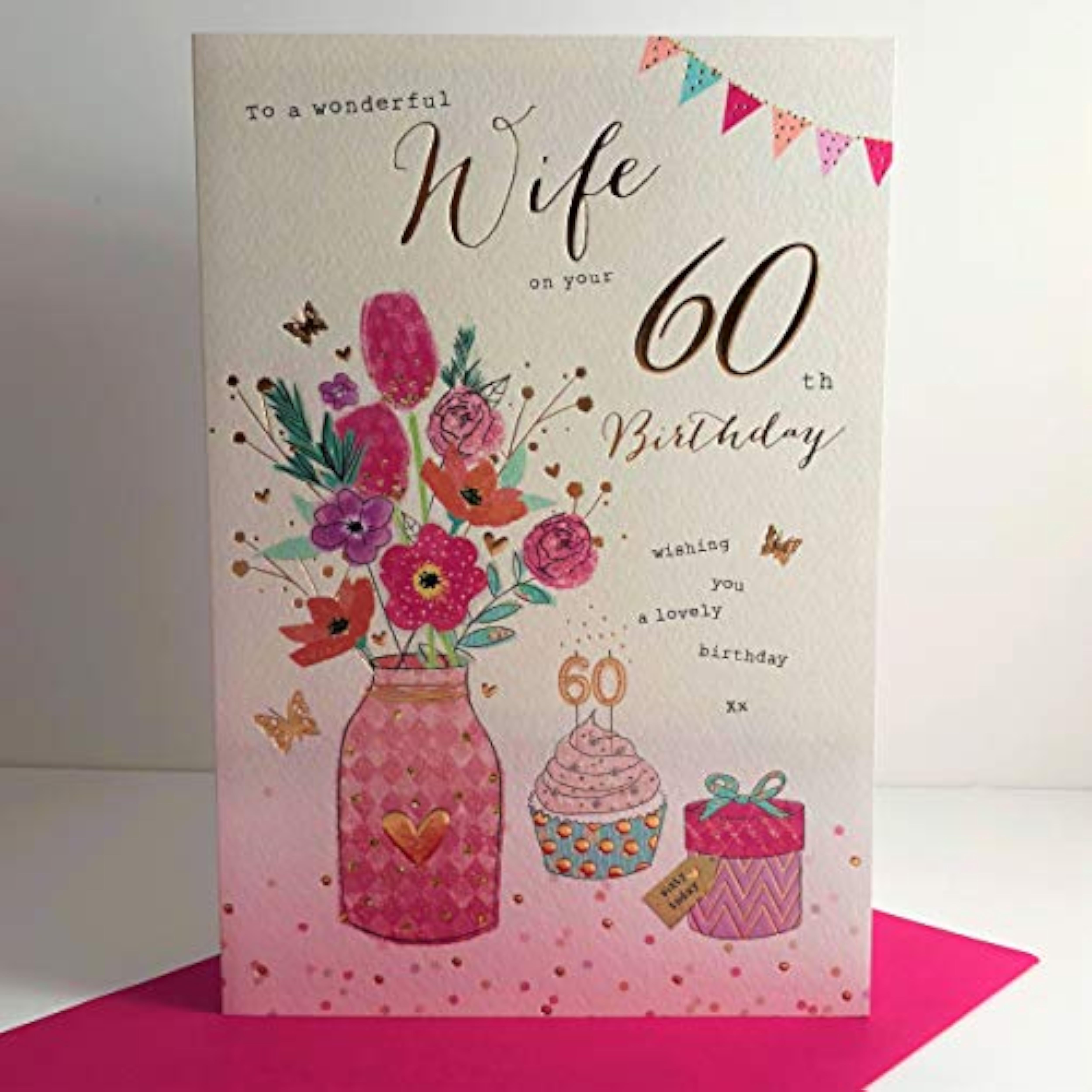 wife 60th birthday, Birthday Card