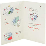 Husband Valentine's Day Card, Valentine's Day Card for Husband with Poem, Bunny Valentine's Day Card, Valentine's Card for Him