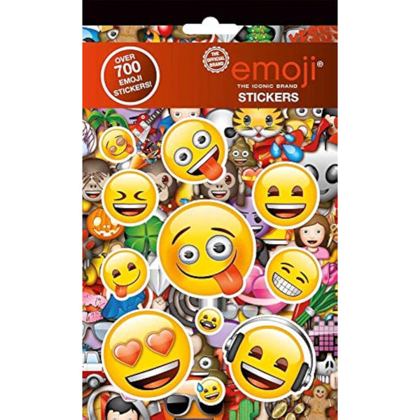 Set of colorful Emoji 700 stickers featuring expressive faces, ideal for decorating notebooks, cards, and creative projects.