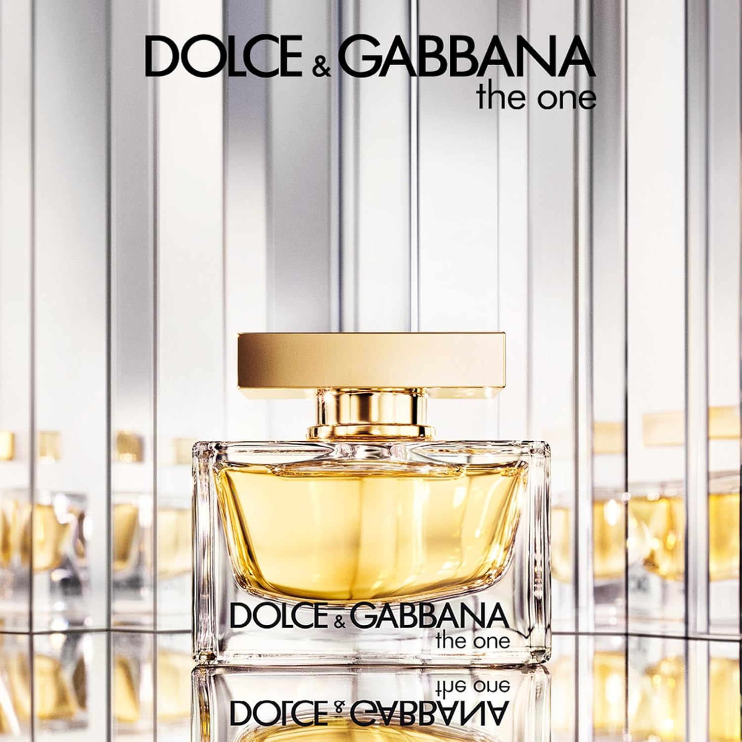 Dolce & Gabbana The One women's Eau de Parfum spray bottle, 75ml, with elegant packaging and floral accents.