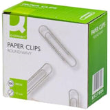 Q-Connect 77mm 100 Paperclips Wavy