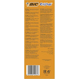 BIC Cristal Original Ballpoint Pens, Medium Point (1.0 mm), Blue, Box of 50