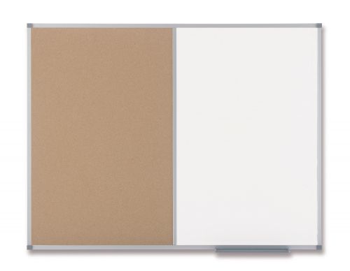 Nobo Classic Combination Board Cork/Magnetic Whiteboard Aluminium Frame 900x1200mm