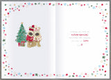 Two Boofles stood with their arms out-Son & Partner Christmas Card