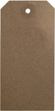 120 x 60mm Brown Reinforced Unstrung Tag (Pack of 1000)