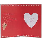  Boofle One I Love Valentine's Day Card with Envelope - Cute Design