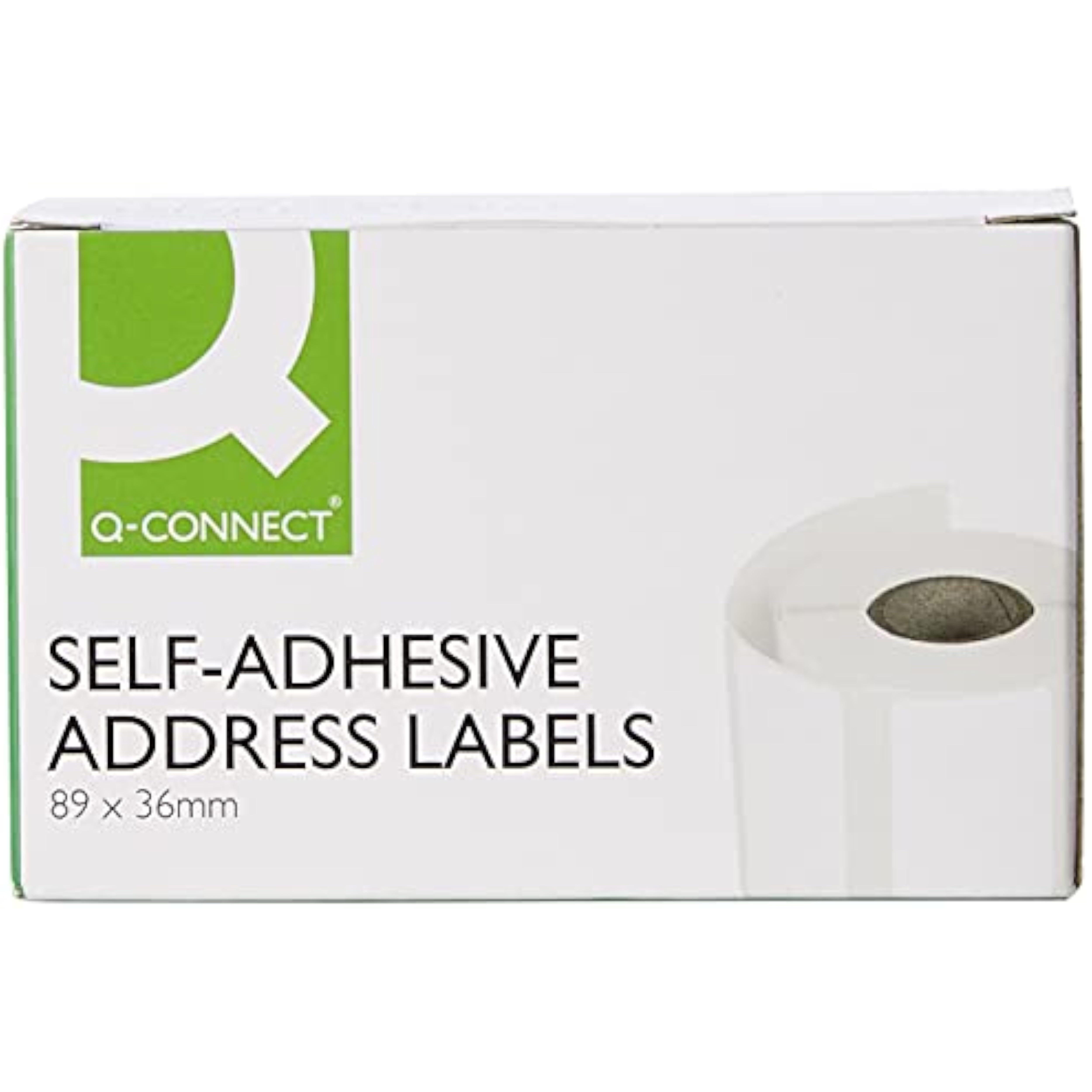 Roll of 250 Address Labels Self Adhesive 89x36mm White