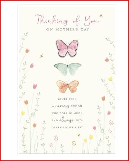 Thinking Of You Mother's Day Card - Butterflies