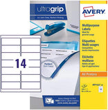 Avery White A4 Self-Adhesive 99.1 x 38.1mm 14 Labels