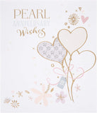 Pearl Anniversary 30th Congratulations Handmade Greeting Card