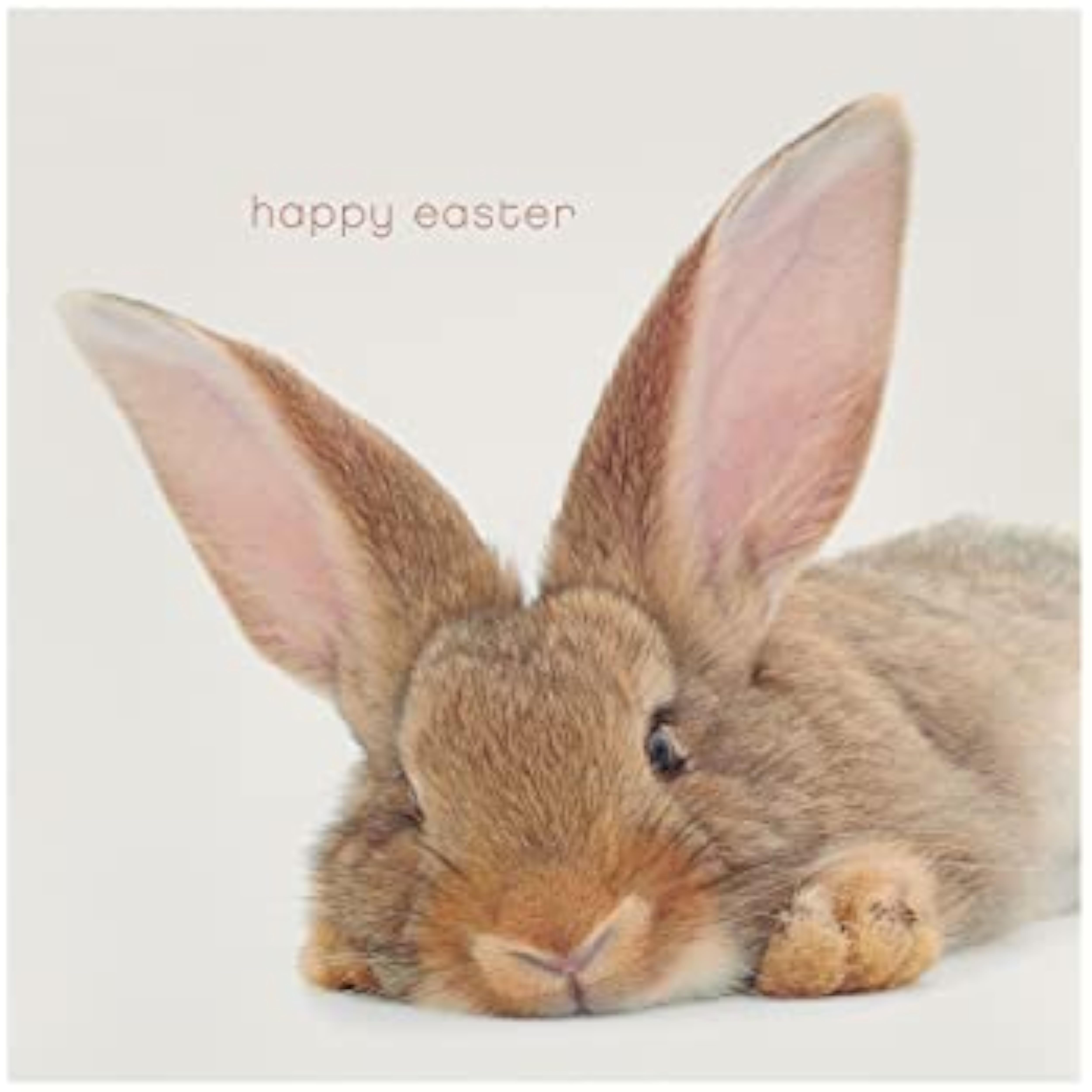 UK Greetings Happy Easter Card for Kids - Children's Cute Easter Card - Bunny Easter Card, Multi, 159x159mm