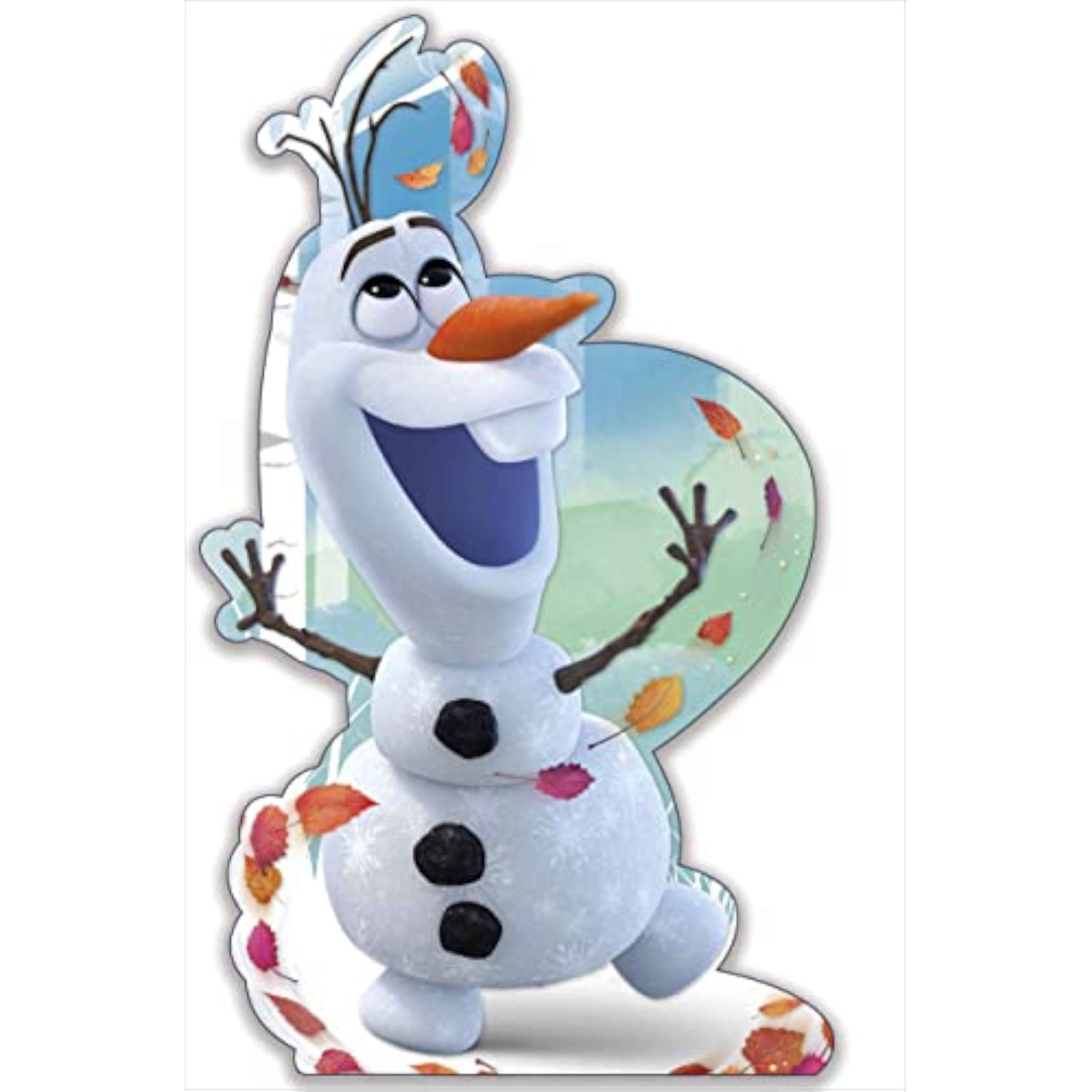 Disney Frozen Olaf Cut Out Birthday Greeting Card