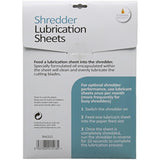 Cathedral Products Pack of 12 Shredder Lubrication Sheets - Great alternative to messy oil