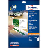 Avery C32011-25 Printable Single-Sided Business Cards, 10 Cards Per A4 Sheet, white, 250 Cards