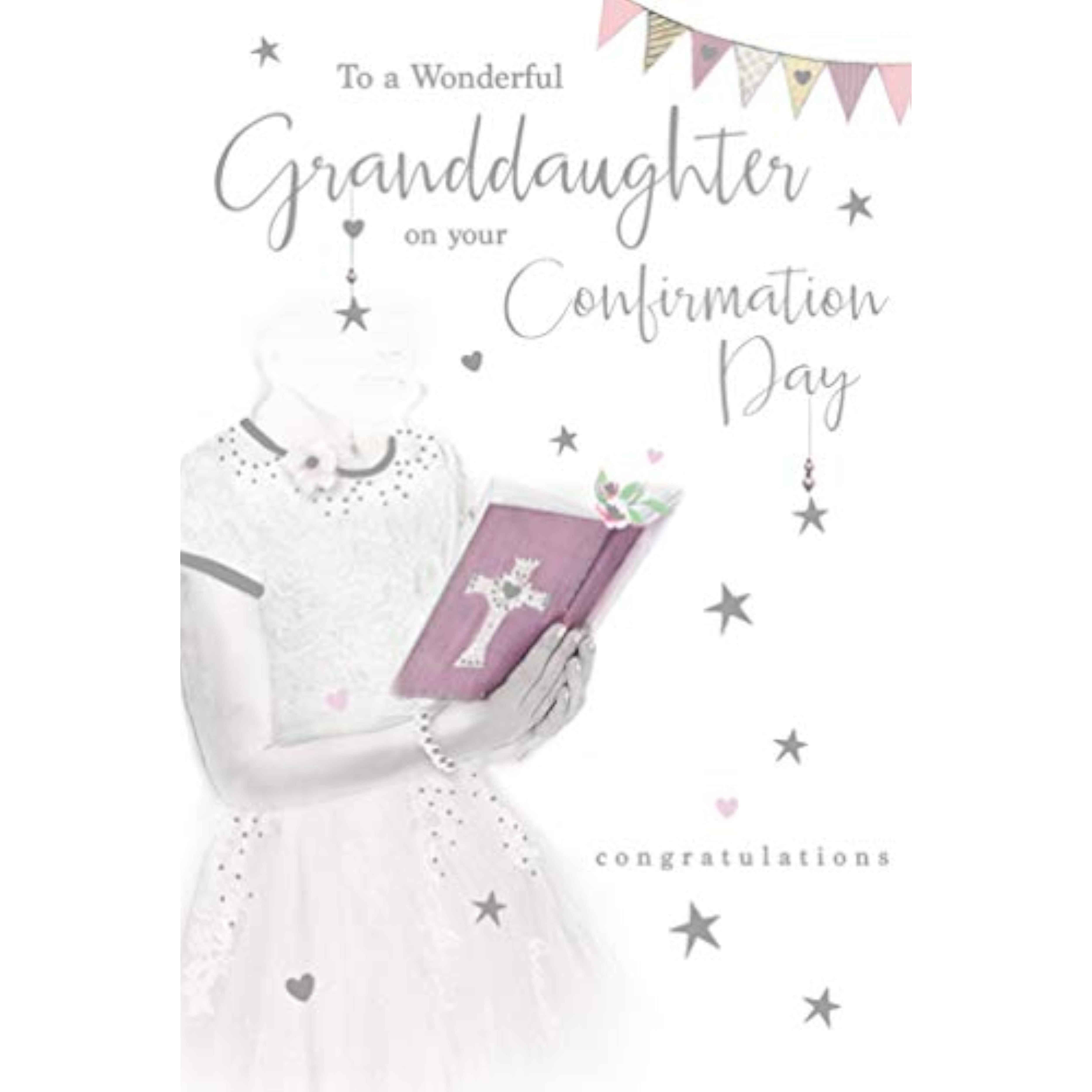 For A Wonderful Granddaughter On your Confirmation Card