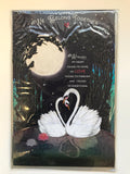 One I Love Swan Couple In Night Lovely Verse Luxury Pop Up Valentine's Day Card