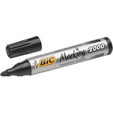 BIC Marking 2000 ECOlutions Permanent Bullet Tip Markers - Assorted Colours, Wallet of 4, Black