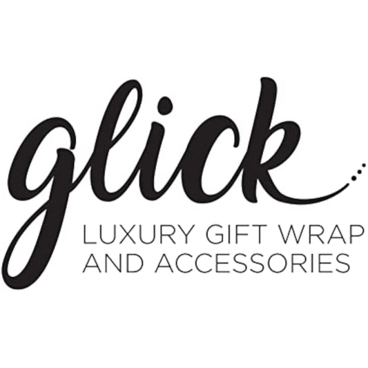 Colorful Glick Rainbow Gift Tags by GLK, set of 4, designed for birthday wrapping and gift decoration.