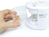 Rapesco 1448 PS12-USB Automatic/Electric Pencil Sharpener with USB or Battery (not Included) Charging, White