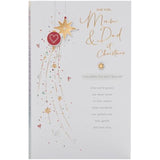 UK Greetings Christmas Card for Mum & Dad - Baubles Design