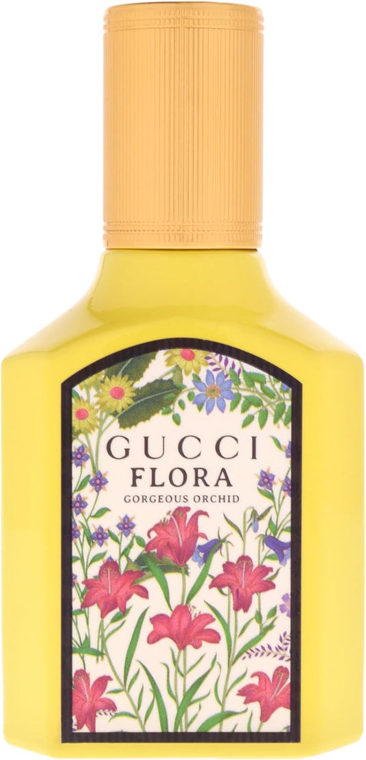 Gucci Flora Gorgeous Orchid women's perfume spray 30ml, elegant floral fragrance in a stylish bottle.