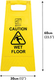 ValueX Caution Wet Floor Plastic Sign Yellow